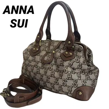 ANNA SUI 안나수이 모노그램 보스턴 백 새상품급 레어 y2k