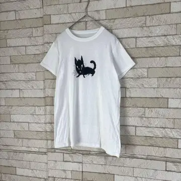 더블 스탠다드 클로징 Cat'sWhiskers 티셔츠 검은 고양이 고양이