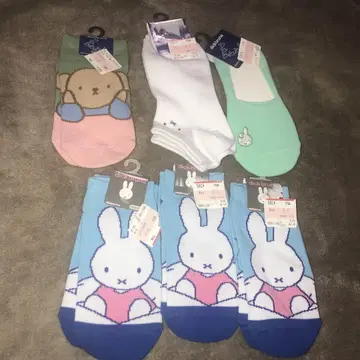 미피 양말 6켤레 세트 15~20cm, 23~25cm