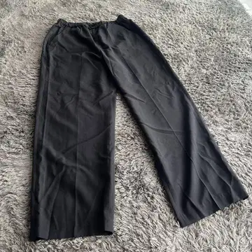 mizui roind 블랙 와이드 팬츠