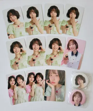 KARA 요니 사진 카드 캔뱃지