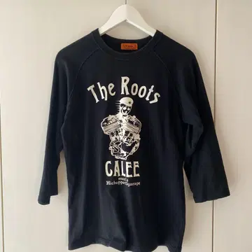 Calee The Roots 7부 소매 티셔츠 M 블랙