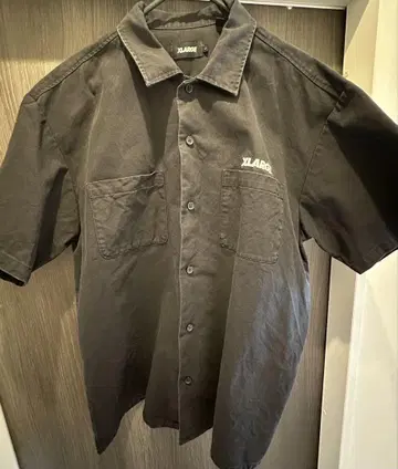 XLARGE 블랙 반팔 셔츠 L 사이즈