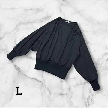 레나운 벌룬 슬리브 블랙 긴팔 상의 티셔츠 L 사이즈