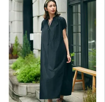 23KU 에비하라 유리 브라이트 메모리 원피스 블랙 38 STORY