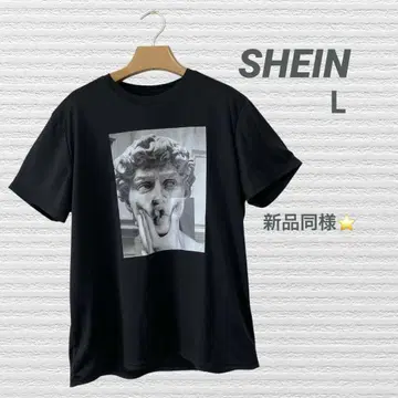 SHEIN 반팔 티셔츠 아트 프린트 다윗 상 새상품급 L