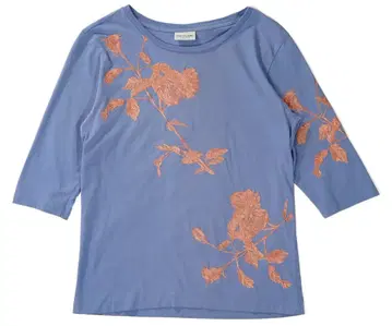 터키산 DRIES VAN NOTEN 자수 티셔츠 7부 소매 티셔츠