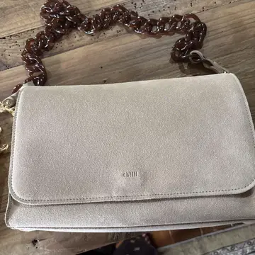 chiiibag 스웨이드 체인 숄더백