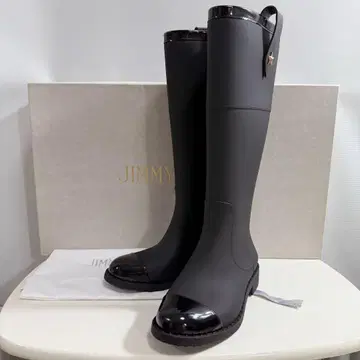 JIMMY CHOO 레인부츠 장화 블랙 37 별 모티브