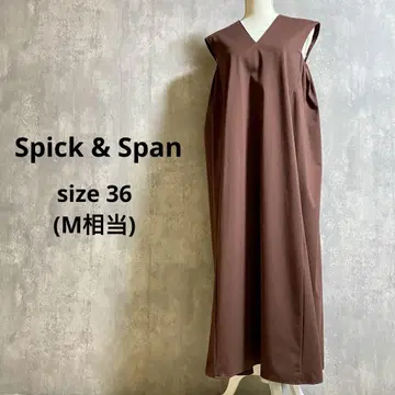 Spick and Span 클리어 저지 사이드 개더 원피스
