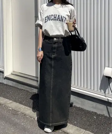 Chillfar 데님 롱 스커트