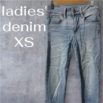 라이트 블루 데님 팬츠 XS 여성용 American eagle