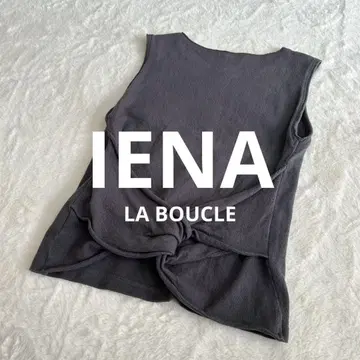 IENA LA BOUCLE 백 디자인 탱크탑 코튼 상의