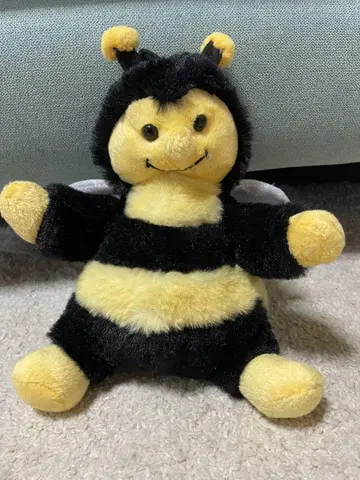 RODADOU 꿀벌 봉제 인형 깃털 포함