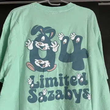 2022년 04 Limited Sazabys 토끼 티셔츠 포리미