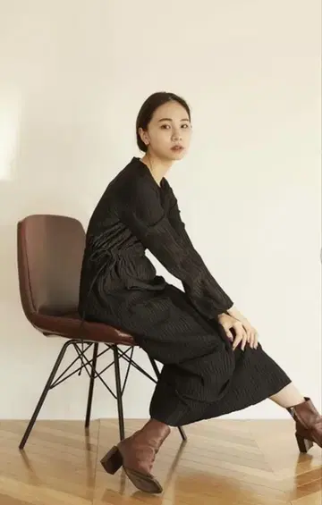 RANDEBOO] 블랙 롱 드레스 원피스