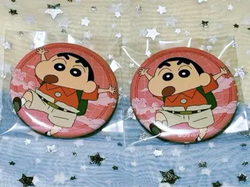 크레용 신짱 캔뱃지 2개 세트
