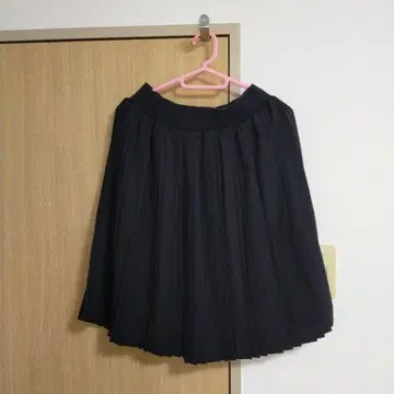 스커트 검정 블랙 플리츠