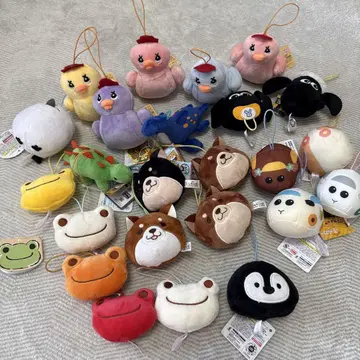 컬러풀한 봉제 인형/마스코트 세트