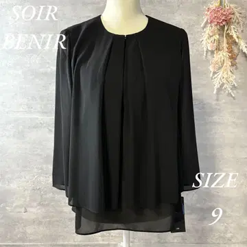 미사용 새상품 SOIR BENIR 블랙 포멀 블라우스 예복 상복 9