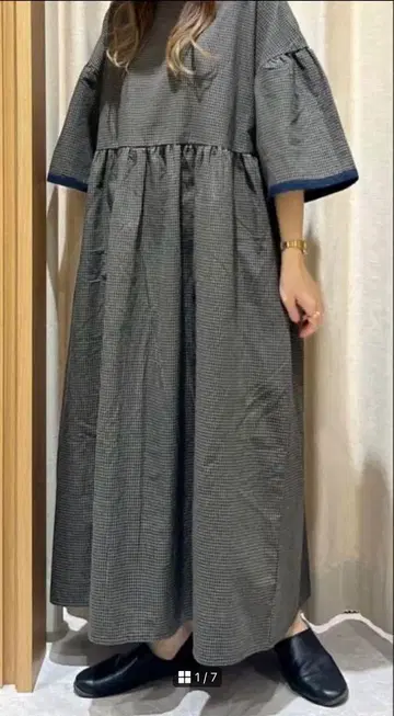 sm2 배색 파이핑 앞뒤 2way 원피스 네이비 사만사 모스모스