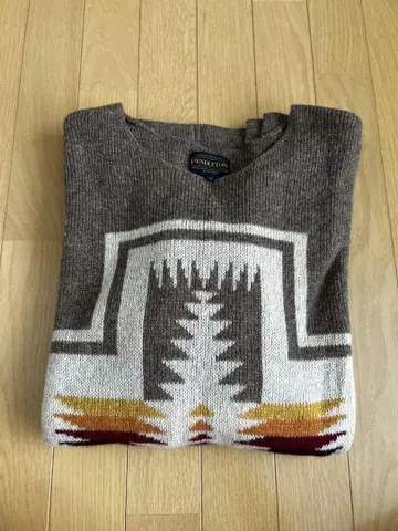 Pendleton 기하학 패턴 스웨터 L