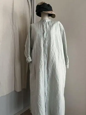 kagure 스트라이프 셔츠 원피스