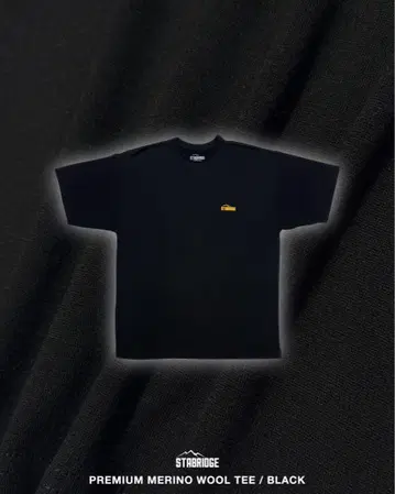 STABRIDGE 프리미엄 메리노울 티셔츠 블랙