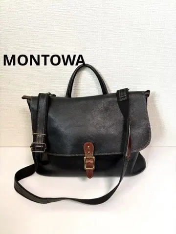 MONTOWA 몬토와 가죽 3WAY 백 블랙