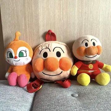 호빵맨 봉제 인형 & 백팩 세트