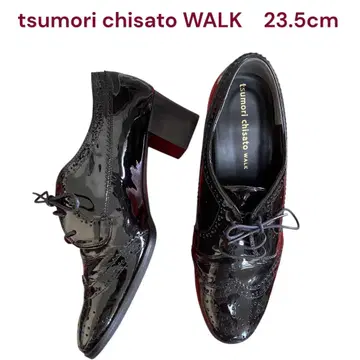 새상품급 tsumori chisato WALK 윙팁 힐 로퍼