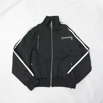little sunny bite 블랙 나일론 저리 자켓 S