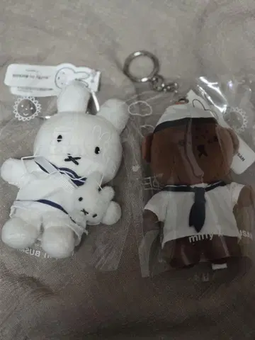 미피와 보리스 마린 부산 한정 봉제 인형 세트