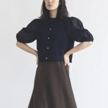 kaene 볼륨 슬리브 자켓 겉옷 블랙 결혼식 프리 사이즈