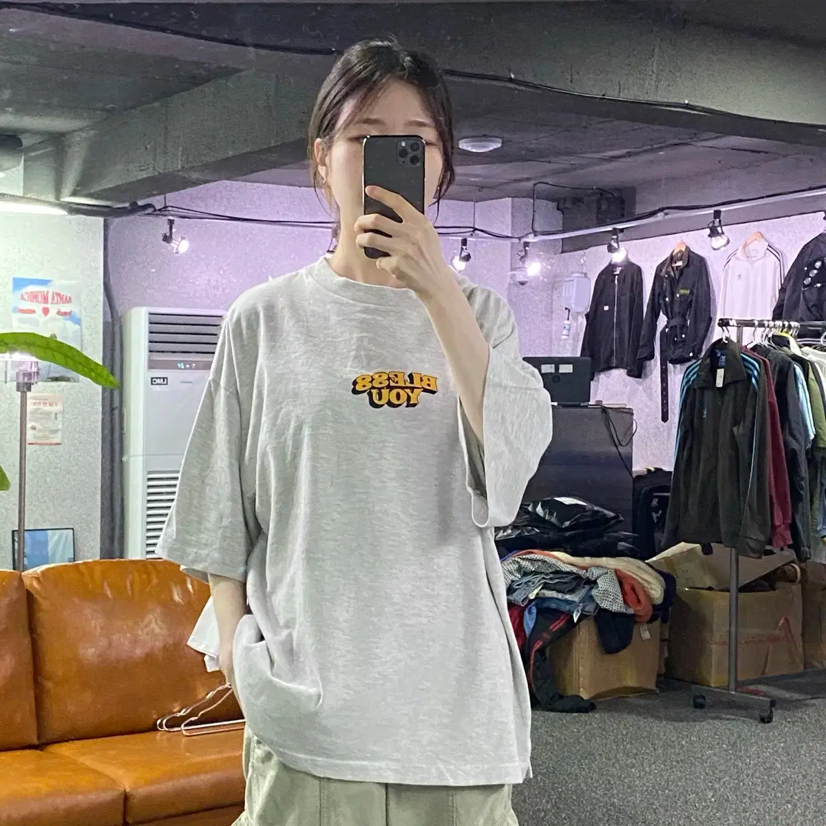 wego Vintage Bless u Vahn Sleeve Tee B1853 #wego,#반팔티,#반팔