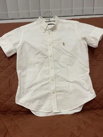 Ralph Lauren 반팔 피케 셔츠 화이트