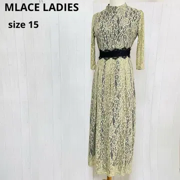 MLACE LADIES 레이스 긴팔 롱 원피스 15 사이즈 a394