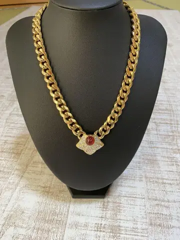 VOGUE BIJOUX 보그 비쥬 골드 레드 컬러 목걸이