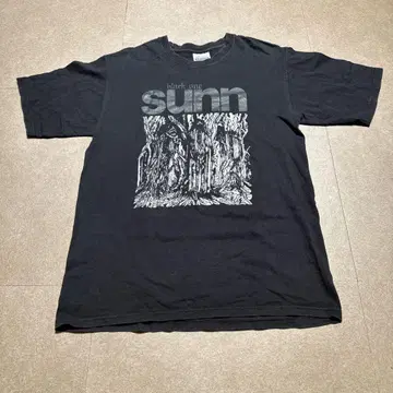 Sunn O))) 티셔츠 반팔 블랙 블랙 빈티지 밴딩 S