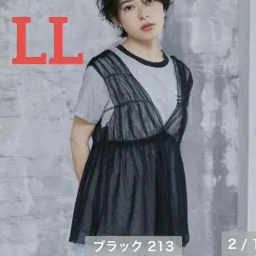 시마무라 megumi 튤 뷔스티에 블랙 LL