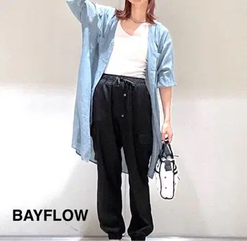 BAYFLOW 시어 셔츠 원피스
