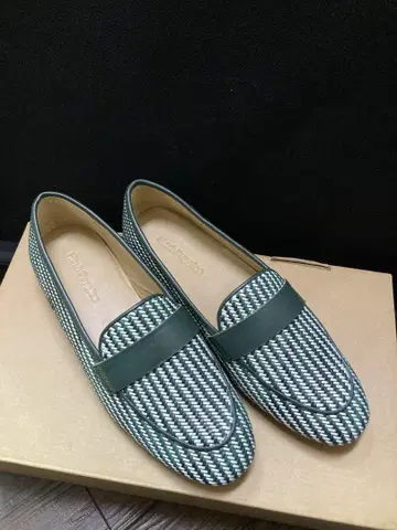 허시파피 로퍼 메쉬 그린과 화이트 37(23.5cm)