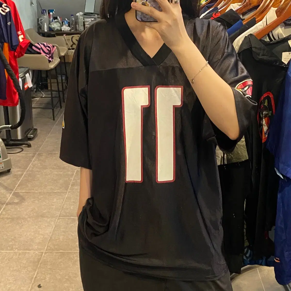 ★Urbandtype.★ Football Jersey T-Shirt Black UBDUTS002BK MUSINSA | URBANDTYPE Football Jersey T-shirt_Black
