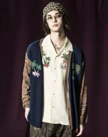 glamb 그램 Palm Tree Cardigan 자수 가디건