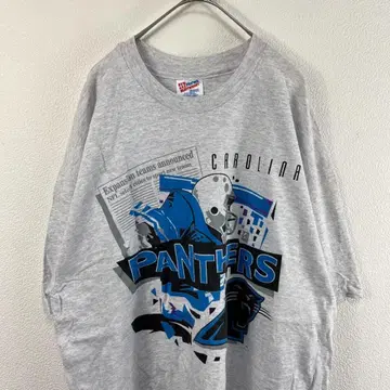 USA 구제 의류 90s hanes 싱글 스티치 풋볼 티셔츠