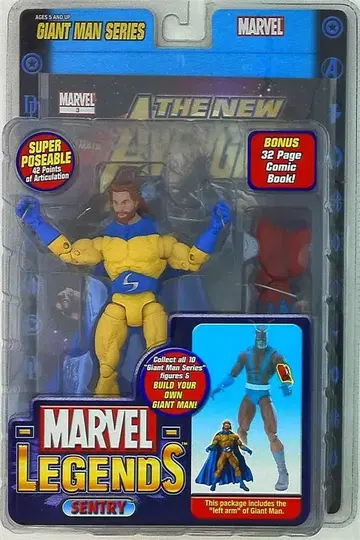 TOYBIZ 자이언트 맨 센트리 (수염 / 있음) 6인치