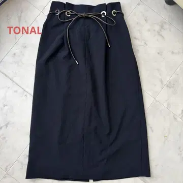 TONAL 하토메 벨트 타이트 스커트 M