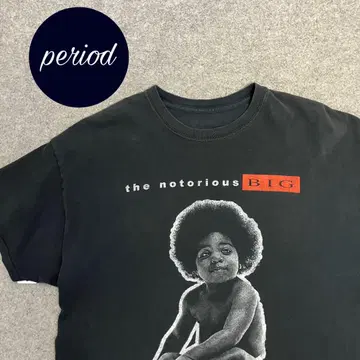 P2136 the notorious BIG 비기 랩 티셔츠 구제 의류