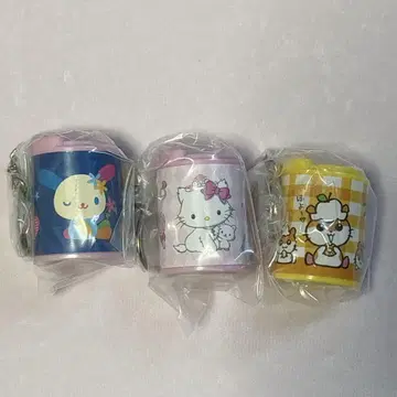 산리오 코인 실린더 가챠 3개 세트