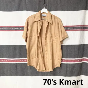 70s Kmart 빈티지 폴리 셔츠 PERMANENT PRESS 레어